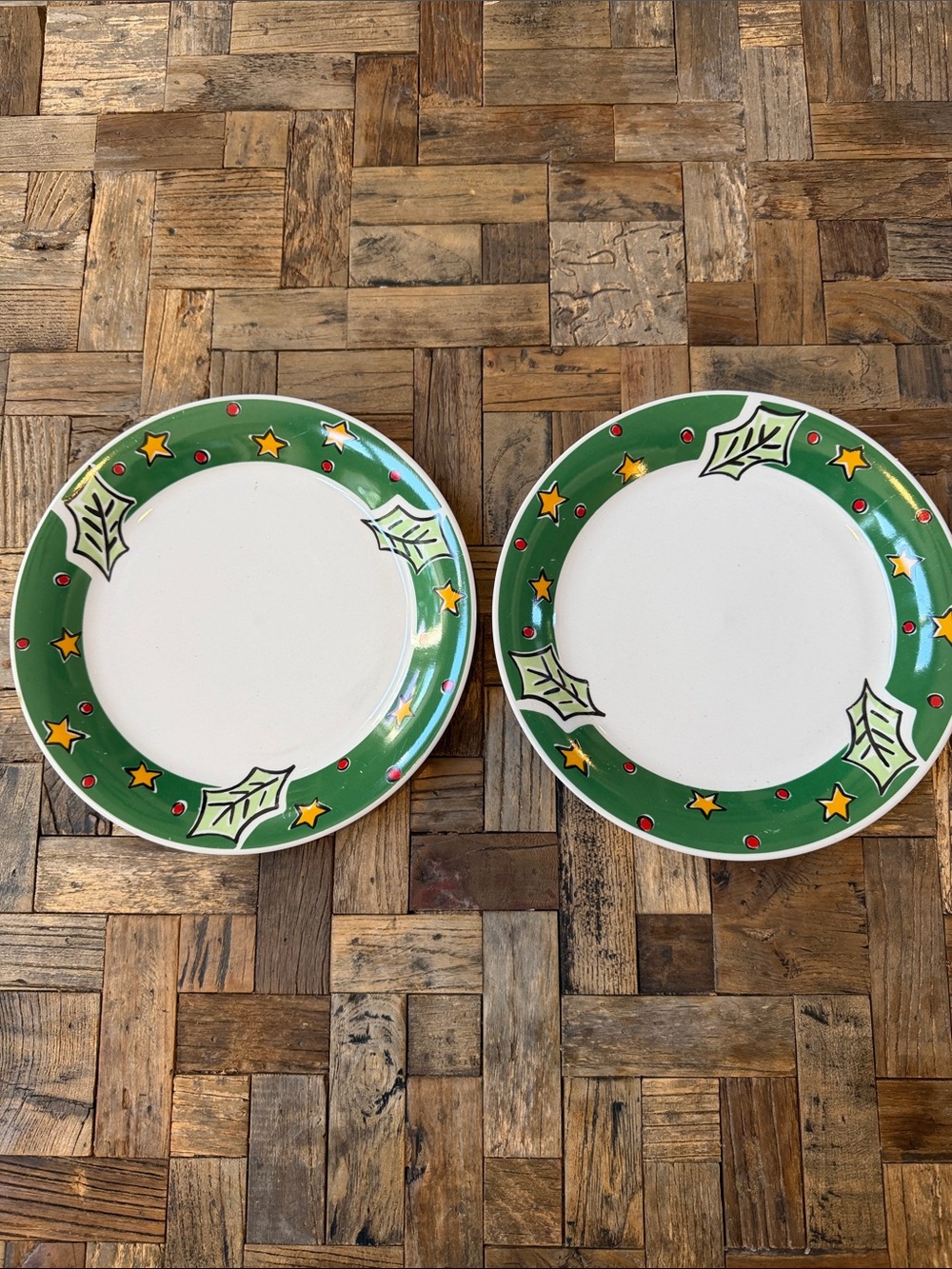 Gibson Designs Christmas Treasures Dinner Plate Set of 2